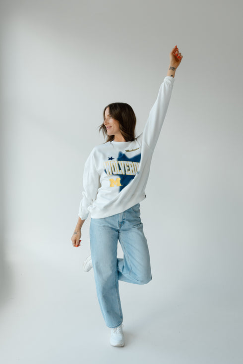 Michigan Aura Multimedia OS Fleece Crew